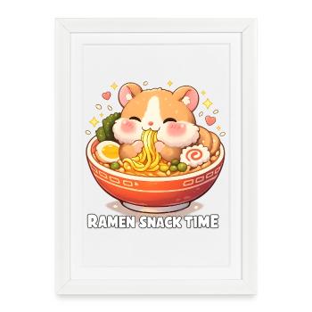 Ramen - Affiche encadrée (27 × 37 cm) - blanc - Devant