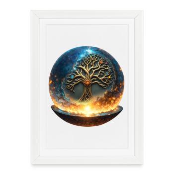 Tree of Life in Balloon - Framed poster (27 × 37 cm) - white - Front