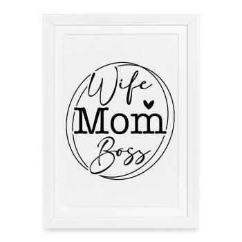 SVG – Épouse du Design de l’Empowerment - Affiche encadrée (27 × 37 cm) - blanc - Devant