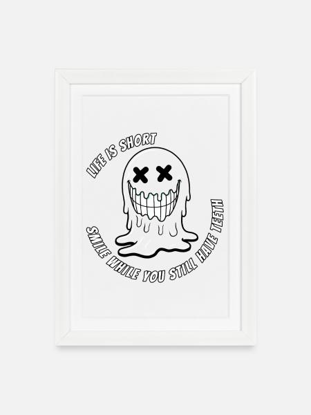 Life & Teeth.TR - Framed poster (27 × 37 cm) - white