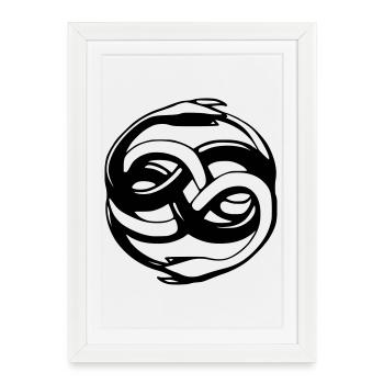 Auryn du ver des sables - Affiche encadrée (27 × 37 cm) - blanc - Devant