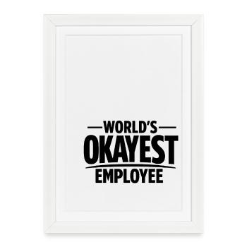 Les collègues collègues employés les plus corrects du monde - Affiche encadrée (27 × 37 cm) - blanc - Devant