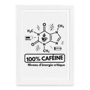 Niveau d'énergie critique - Affiche encadrée (27 × 37 cm) - blanc - Devant