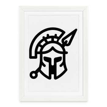 spartan - Affiche encadrée (27 × 37 cm) - blanc - Devant
