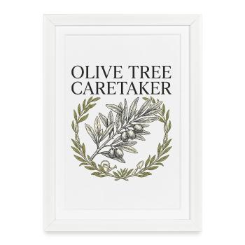 Gardien d’Olive Tree - Affiche encadrée (27 × 37 cm) - blanc - Devant