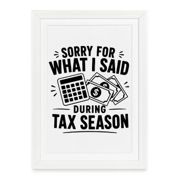 Tax Accountant Gift for CPA Professional - Framed poster (27 × 37 cm) - white - Front