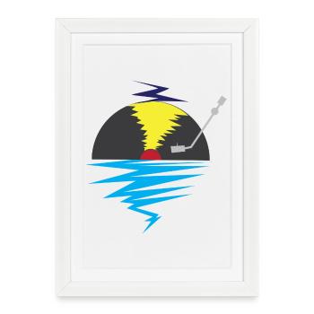 Vinyl - Framed poster (27 × 37 cm) - white - Front