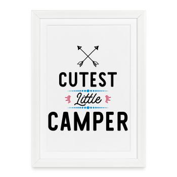 camper - Framed poster (27 × 37 cm) - white - Front