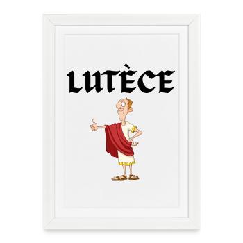 Lutèce, Paris, Romain - Affiche encadrée (27 × 37 cm) - blanc - Devant