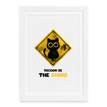 Recognize the signs - Framed poster (27 × 37 cm) - white - Front