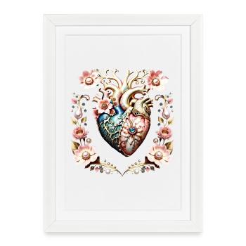 Wonderful noble heart. - Framed poster (27 × 37 cm) - white - Front