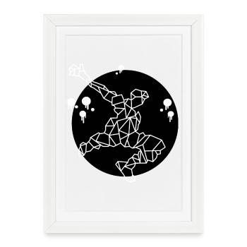 Sport - black - Framed poster (27 × 37 cm) - white - Front