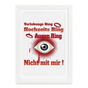 Vie individuelle - Affiche encadrée (27 × 37 cm) - blanc - Devant