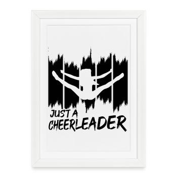 Cheerleader - Affiche encadrée (27 × 37 cm) - blanc - Devant