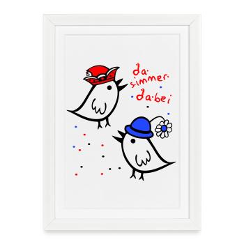 there is always a carnival - Framed poster (27 × 37 cm) - white - Front