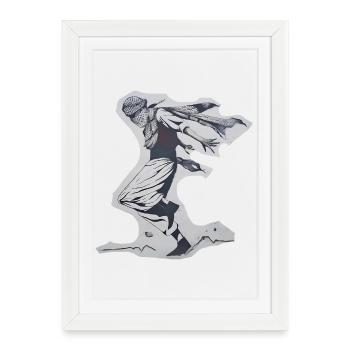 Le Danseur de la Liberté - Affiche encadrée (27 × 37 cm) - blanc - Devant