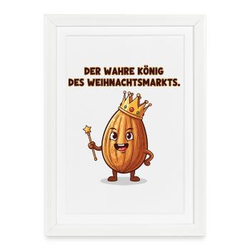 The true king of the Christmas market - Framed poster (27 × 37 cm) - white - Front