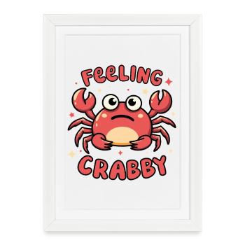 Feeling Crabby - Framed poster (27 × 37 cm) - white - Front