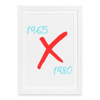 Génération X - Affiche encadrée (27 × 37 cm) - blanc - Devant