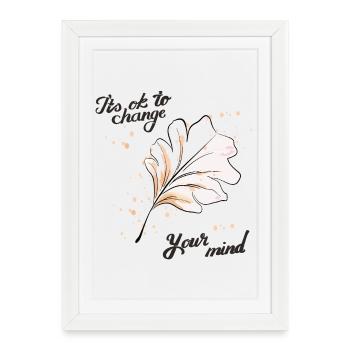 Réflexions Petal - Affiche encadrée (27 × 37 cm) - blanc - Devant