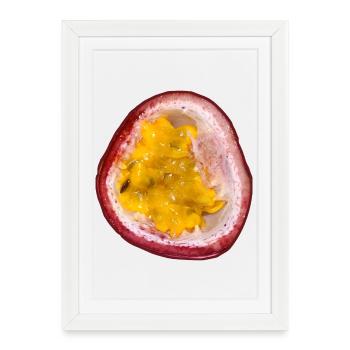 Fruit de la passion - Affiche encadrée (27 × 37 cm) - blanc - Devant