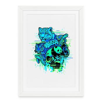 Bug animal - Affiche encadrée (27 × 37 cm) - blanc - Devant