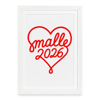 Malle 2026 - Affiche encadrée (27 × 37 cm) - blanc - Devant