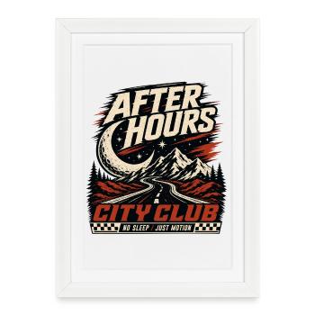 City Club - Affiche encadrée (27 × 37 cm) - blanc - Devant