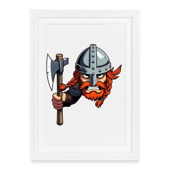 Germanique sinistre - Affiche encadrée (27 × 37 cm) - blanc - Devant