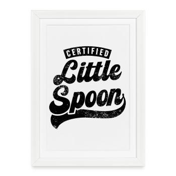 Certified Little Spoon - Framed poster (27 × 37 cm) - white - Front