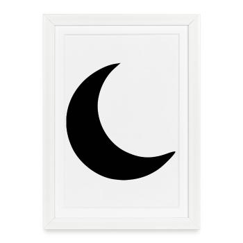 Don du Croissant de Lune - Affiche encadrée (27 × 37 cm) - blanc - Devant