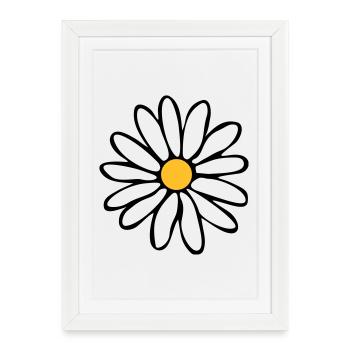 Daisies - Framed poster (27 × 37 cm) - white - Front