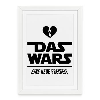 Das Wars - Trennung, Scheidung - Gerahmtes Poster (27 × 37 cm) - Weiß - Vorne
