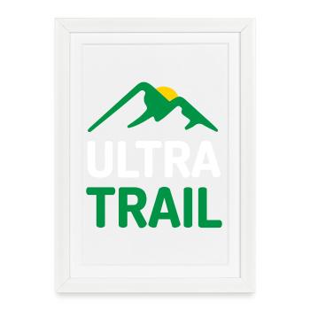Ultra Trail - Affiche encadrée (27 × 37 cm) - blanc - Devant