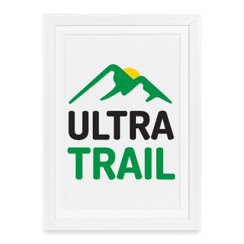 Ultra Trail - Affiche encadrée (27 × 37 cm) - blanc - Devant