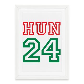 Hongrie Magyarorszag Ungarn - Affiche encadrée (27 × 37 cm) - blanc - Devant