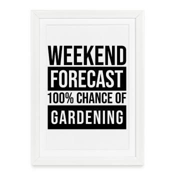 Jardinier Jardinier Jardinier - Affiche encadrée (27 × 37 cm) - blanc - Devant