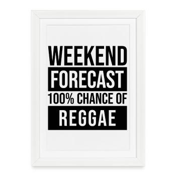 Reggae Reggae Reggae - Affiche encadrée (27 × 37 cm) - blanc - Devant
