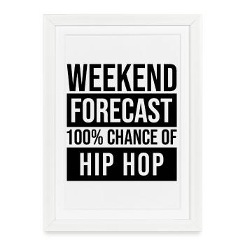 Hip Hop Hip Hop Hip Hop - Framed poster (27 × 37 cm) - white - Front