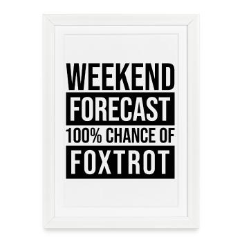 Foxtrot Foxtrot Foxtrot - Affiche encadrée (27 × 37 cm) - blanc - Devant