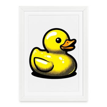 Duckling Duck Duck Duck - Framed poster (27 × 37 cm) - white - Front