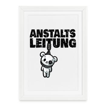 Gestion d’institution Teddy - Affiche encadrée (27 × 37 cm) - blanc - Devant