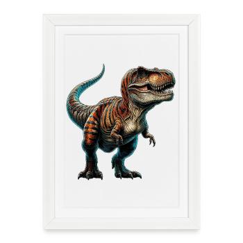 Dinosaur - Framed poster (27 × 37 cm) - white - Front