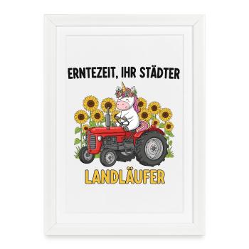 Harvest Time Landläufer - Affiche encadrée (27 × 37 cm) - blanc - Devant