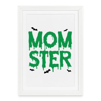 Momster - Framed poster (27 × 37 cm) - white - Front