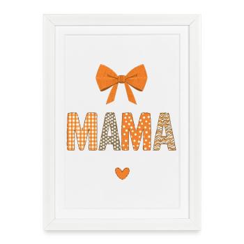 Orange Mom Patchwork Patterns - Framed poster (27 × 37 cm) - white - Front