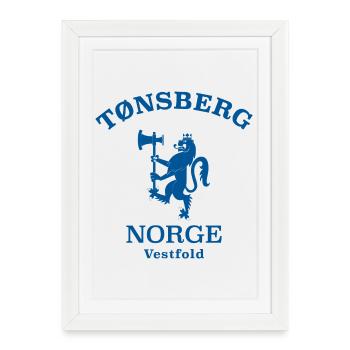 Tonsberg Norge Norway - Framed poster (27 × 37 cm) - white - Front