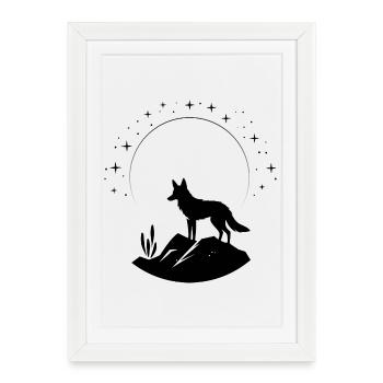 coyote - Framed poster (27 × 37 cm) - white - Front