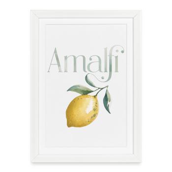 AMALFI – Lemon Chic - Affiche encadrée (27 × 37 cm) - blanc - Devant