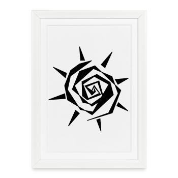 Sun - Framed poster (27 × 37 cm) - white - Front